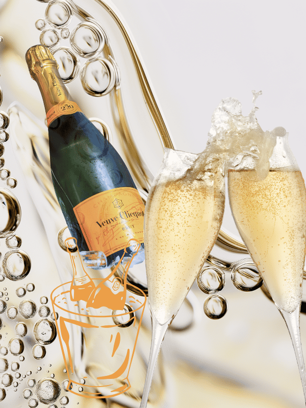 Bouteille de Champagne et Flutes