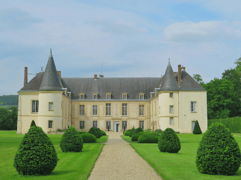 Facade of Castle Condé-en-Brie, France