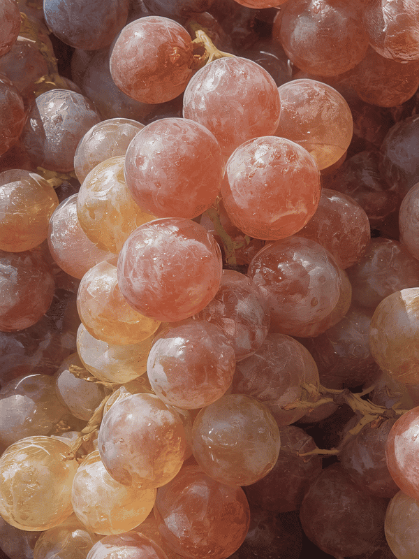 pink grapes