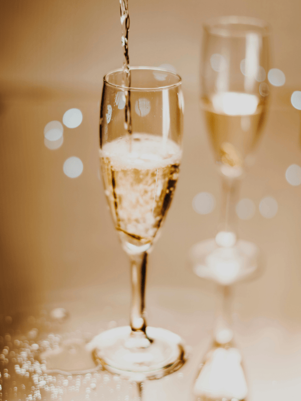 Verres de champagne