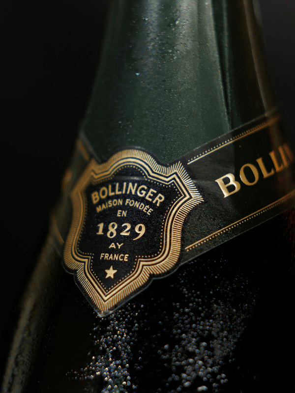 Goulot d'un bouteille de Champagne