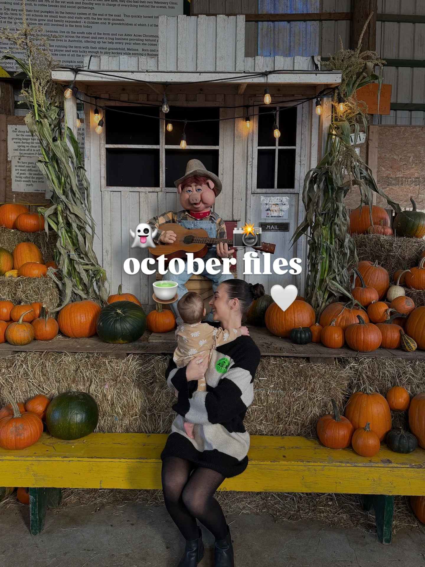 All the fall fun 🤍🎃

1. Trip to Aldor Acres 
2. Yummy waffle breakfast 
3. Contact naps 
4. Workout class at my fav place 
5. Painting pumpkins &gt; carving pumpkins 
6. 11/10 matcha 
7. Content shoot 
8. Dates with my baby 
9. More content shoots
