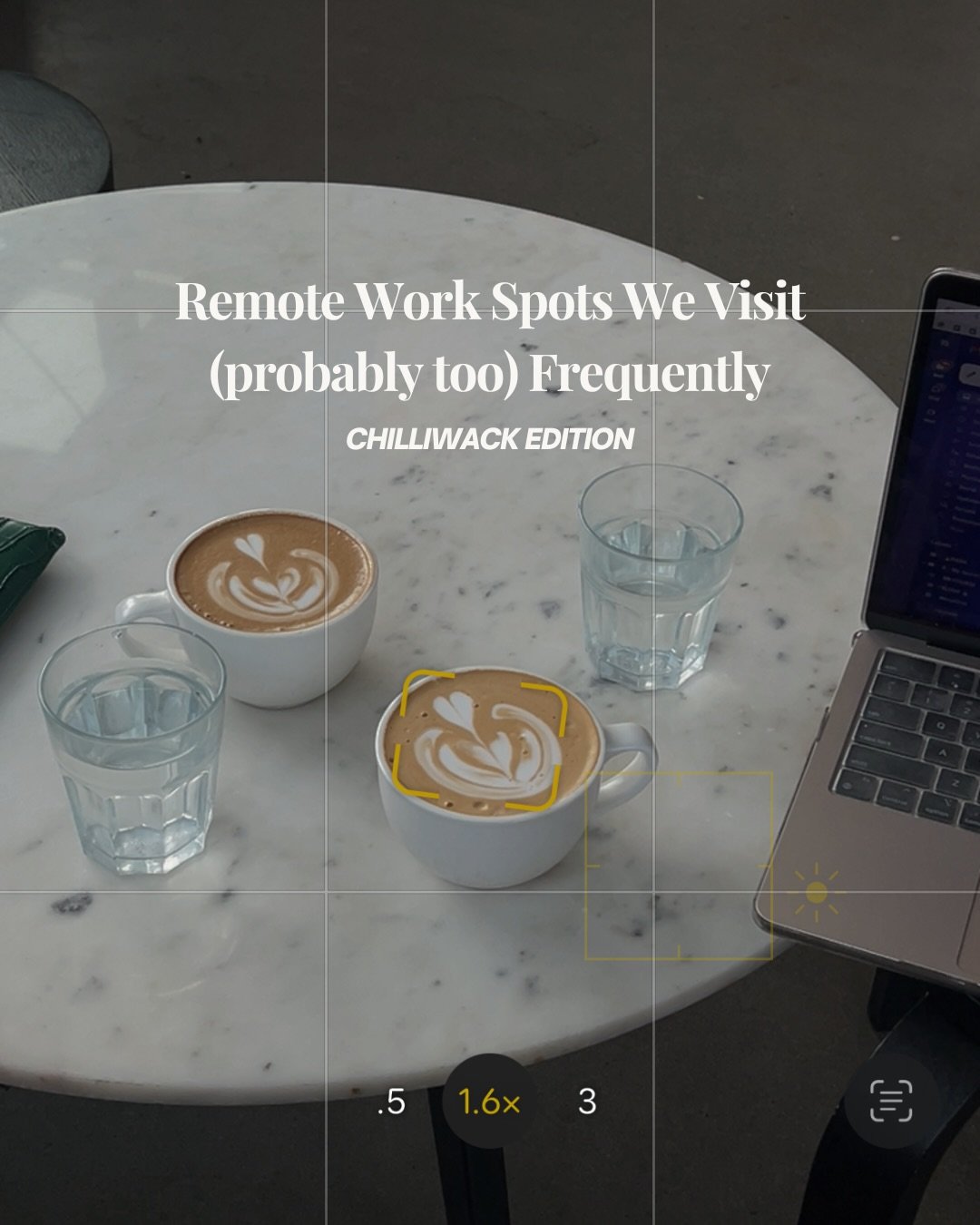 Remote work spots we love in Chilliwack, BC 🏔️🍵💻

Good vibes, great coffee and spaces that actually make you want to get work done.

This is a series, so save this, send it to your work-from-anywhere friend, and stay tuned for our go-to spots arou