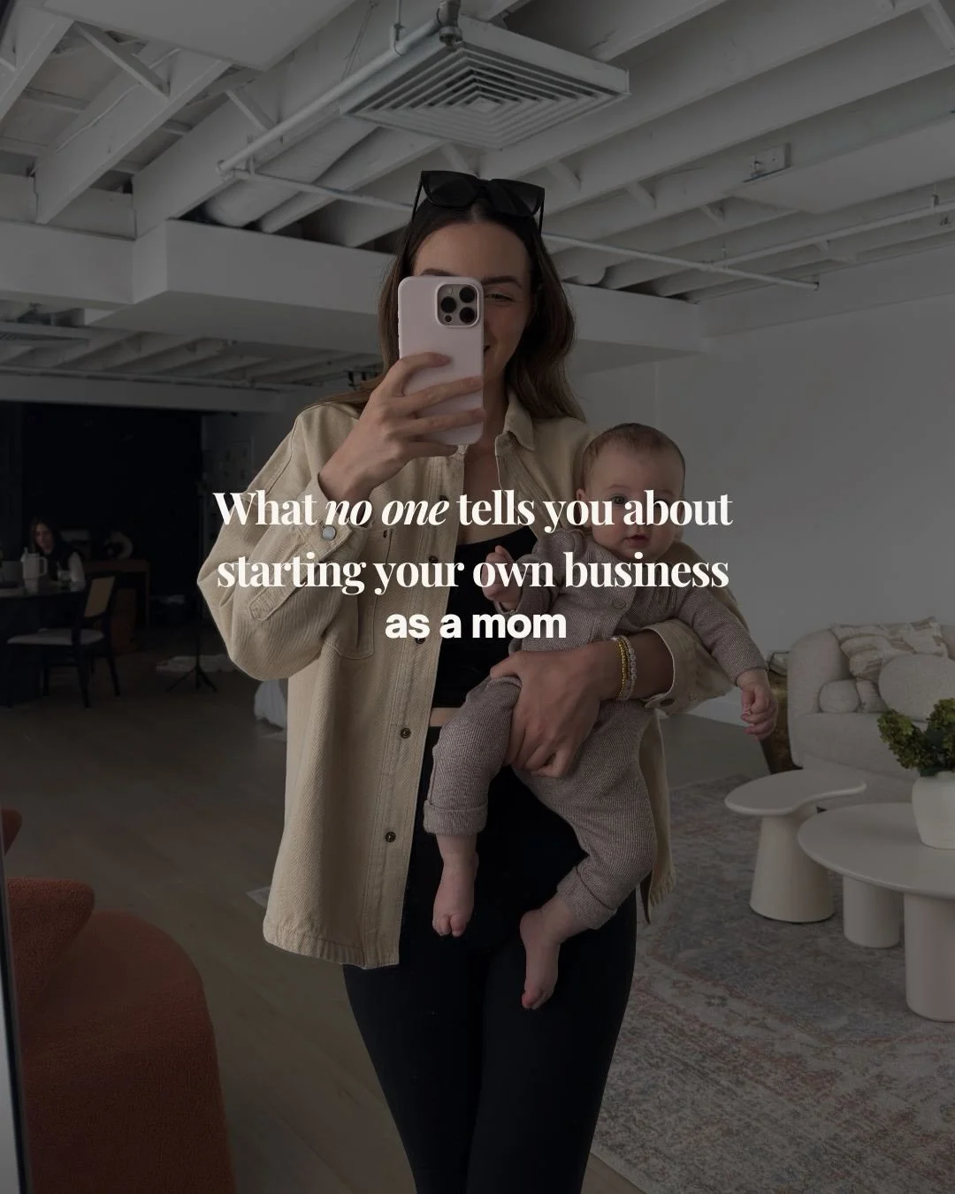 Starting a business as a mom means building during naptime, strategizing while dinner cooks, and sometimes choosing your dream over a perfectly clean house.

It means your kids see you working toward something, failing, trying again, and showing up a