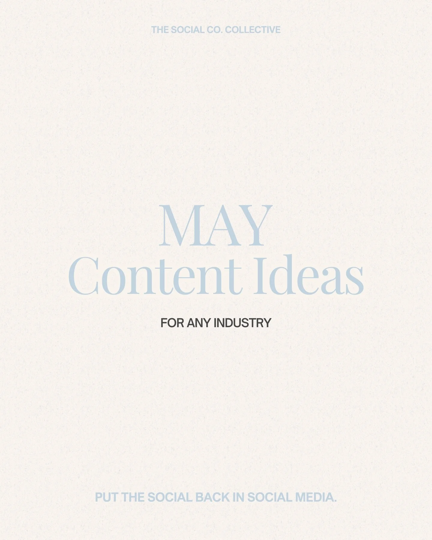 Not judging you, but if your content calendar for May is empty, it&rsquo;s time we fix that 🫣

Swipe through for a full month of content ideas broken down week by week, so you can batch plan without the overwhelm (or save it to come back to when you