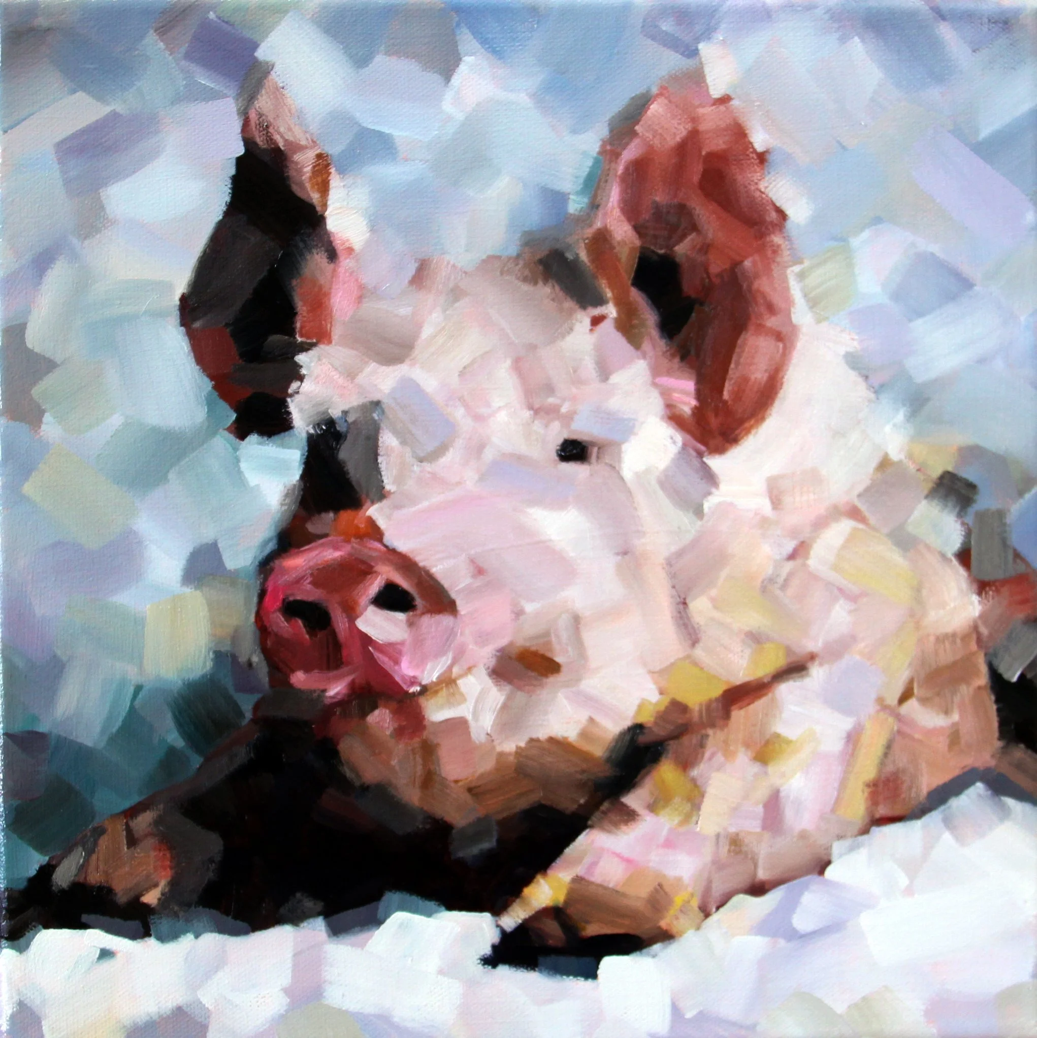 Henri the Pig Oil Painting Selected for the 40th Berks Art Alliance Juried Show