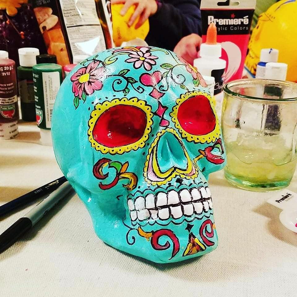 DIY Sugar Skull Painting Party for Day of the Dead