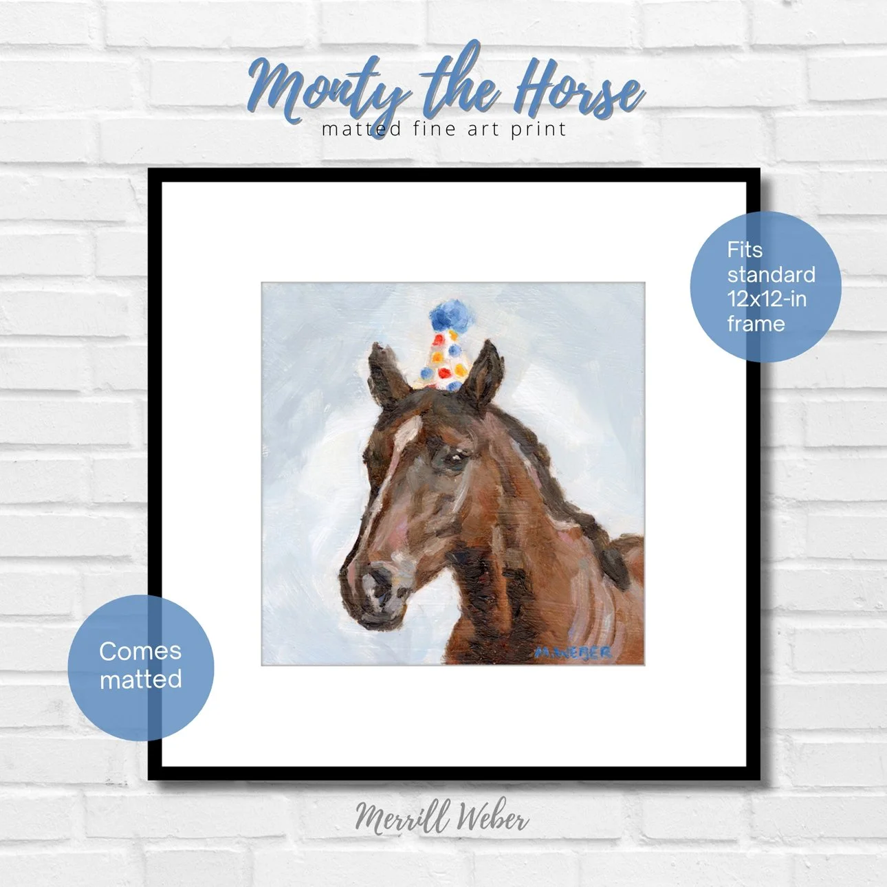 monty-the-horse-art-print-easy-framing-merrill-weber-art.jpg