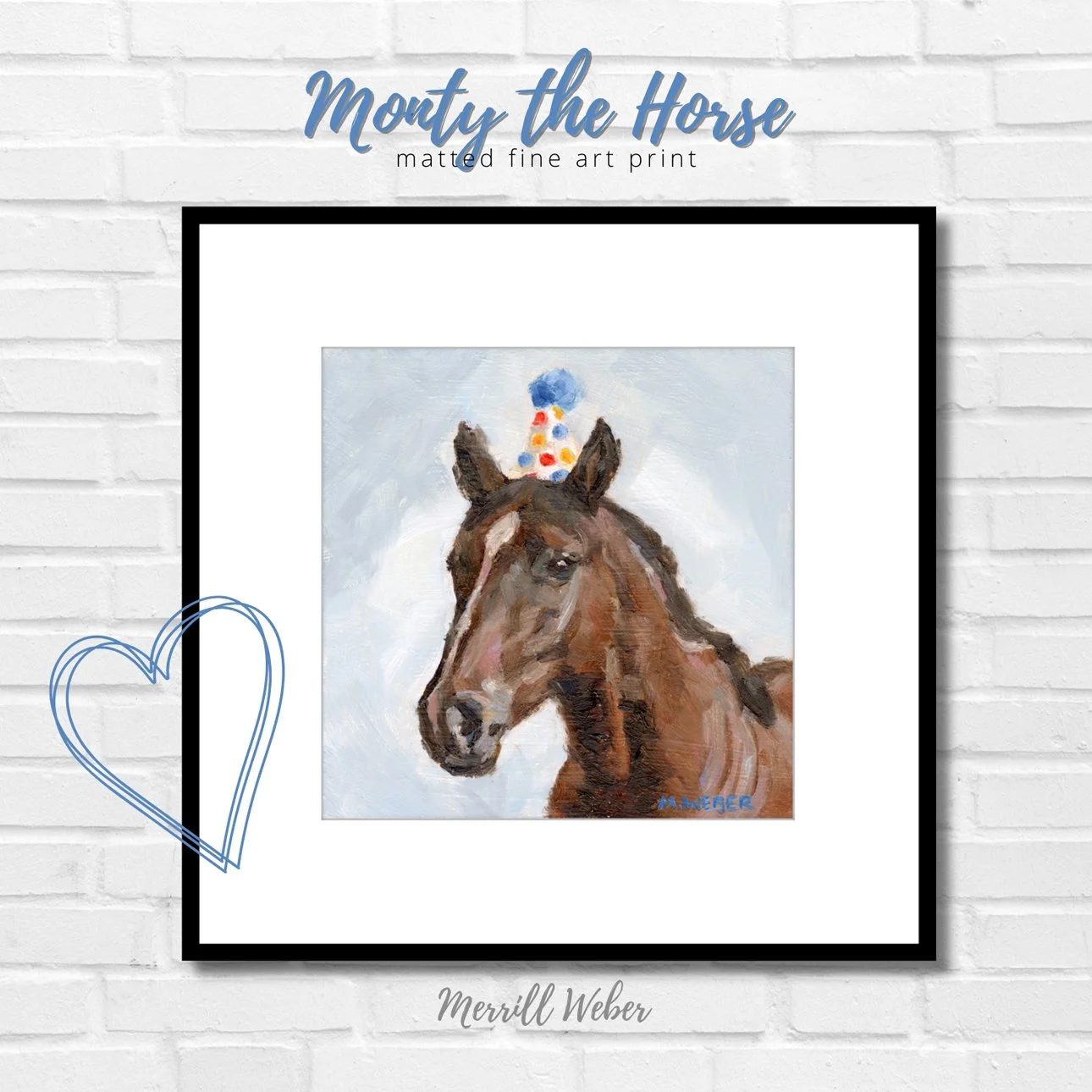 Monty the Horse Fine Art Print