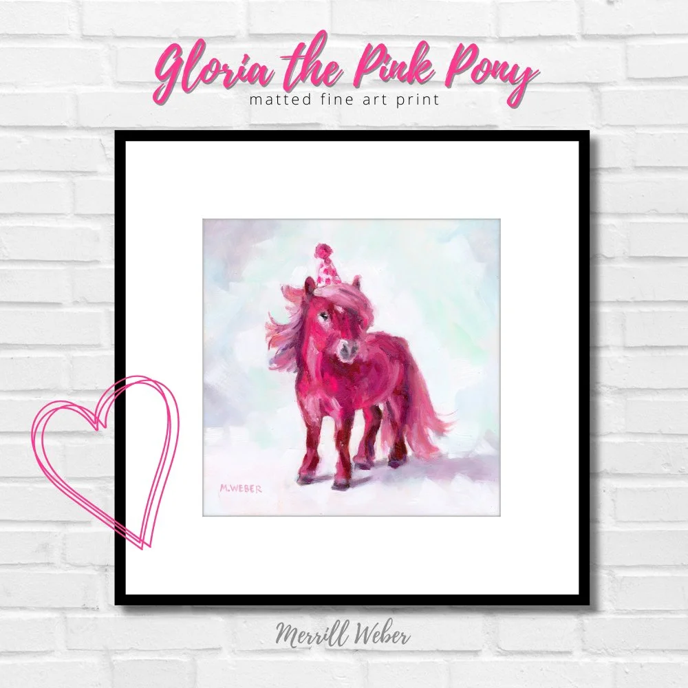 Gloria the Pink Pony Fine Art Print