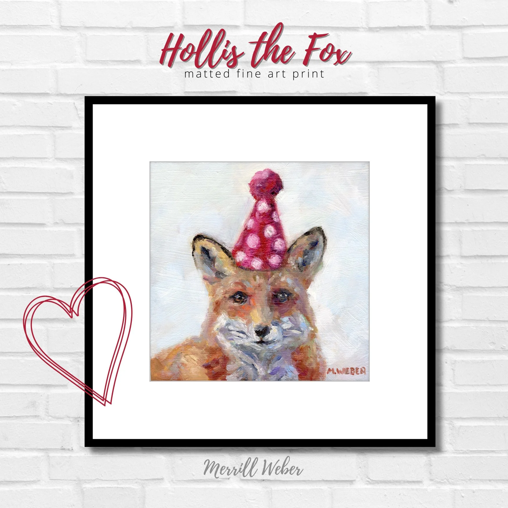Hollis the Fox Fine Art Print