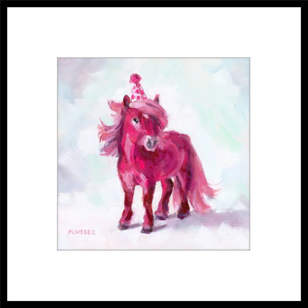 gloria-the-pink-pony-giclee-art-print-merrill-weber-art.jpg