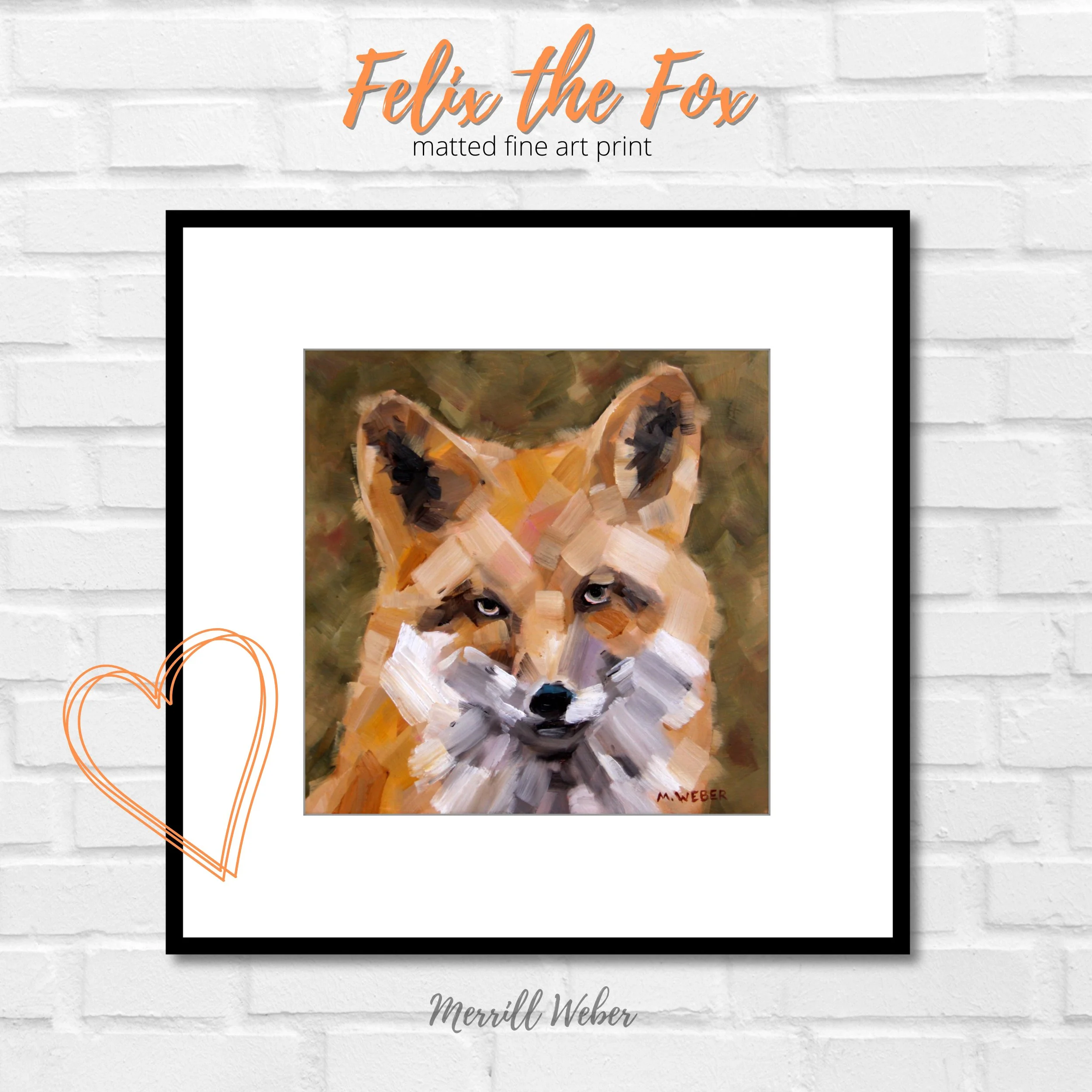 Felix the Fox Fine Art Print