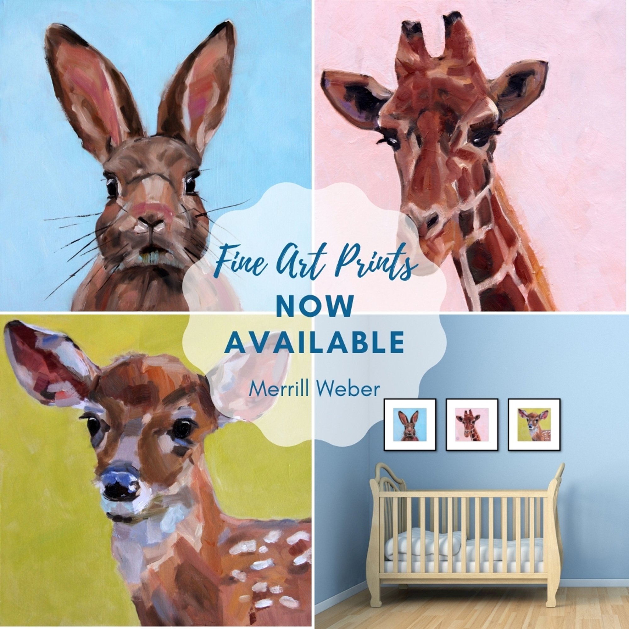 prints-bunny-rabbit-giraffe-deer-merrill-weber.jpg