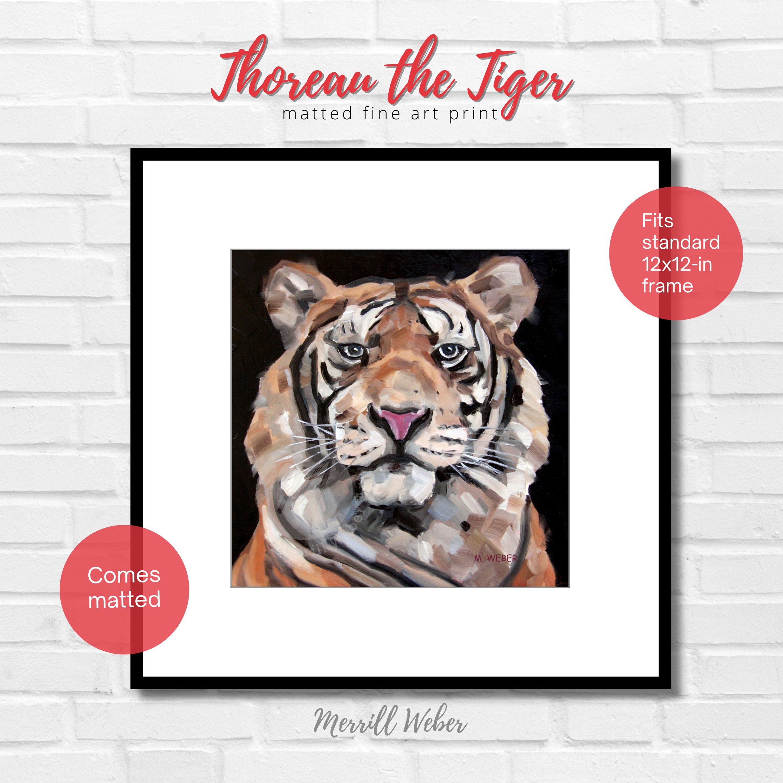 thoreau-the-tiger-art-print-easy-framing-merrill-weber-art.jpg