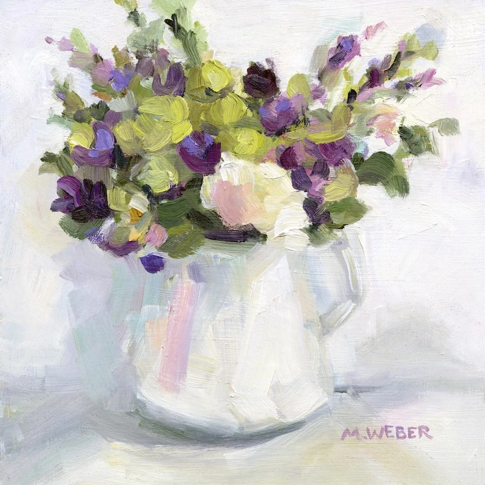 aroma　sparkling Rose      絵画原画 Original Floral Paintings to Brighten Your Space — Merrill