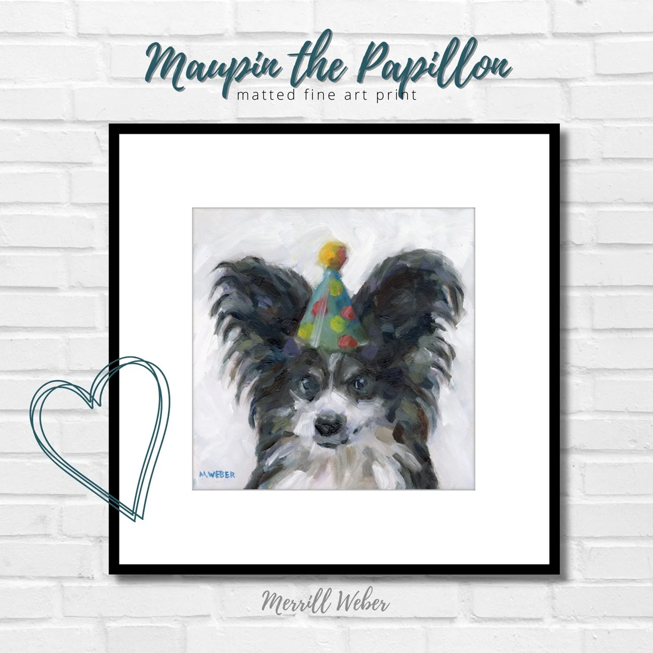 Maupin the Papillon Fine Art Print