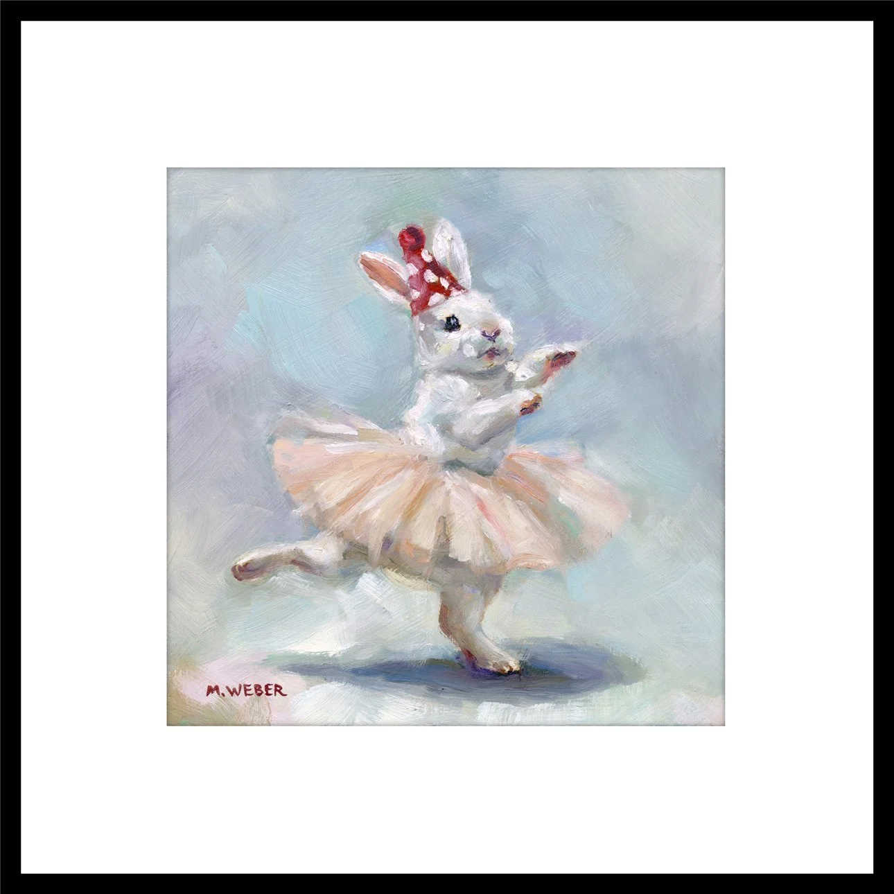blanche-the-dancing-bunny-matted-framed-print-merrill-weber.jpg