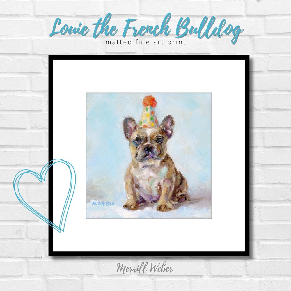 Louie the French Bulldog Fine Art Print