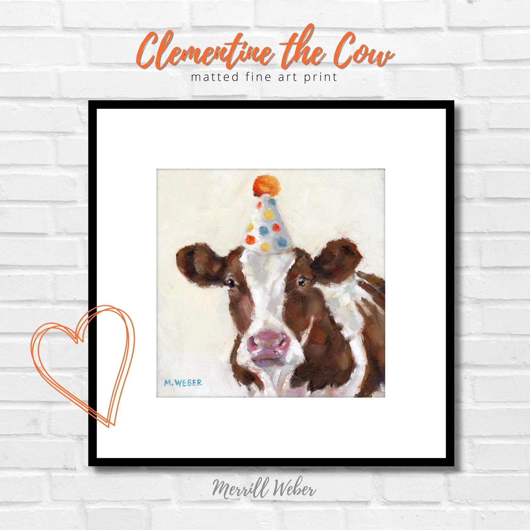 Clementine the Cow Fine Art Print
