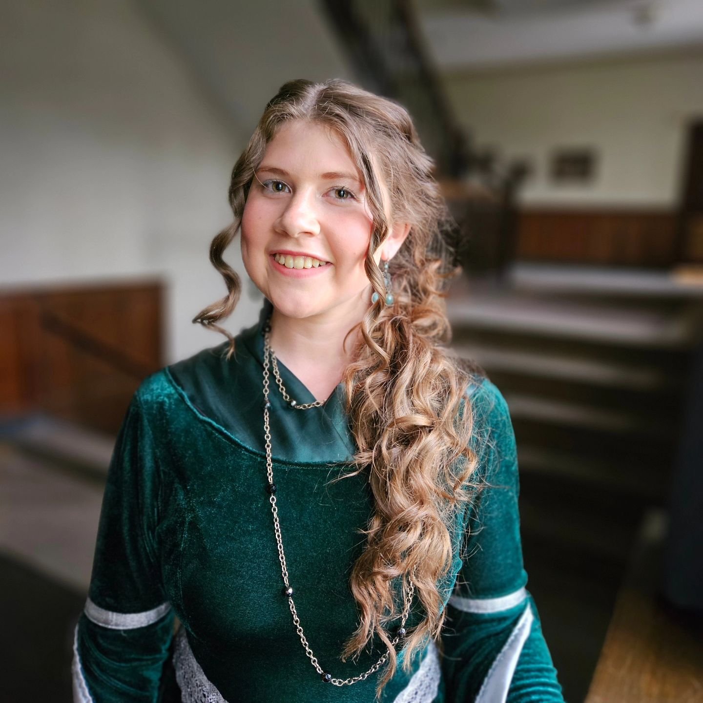 Opening night! Francesca plays the heiress, Portia, known for her wit and beauty. 

#TheMerchantofVenice 
#theatre #annarbor #drama #theatrelife #thespian 
#Portia #openingnight