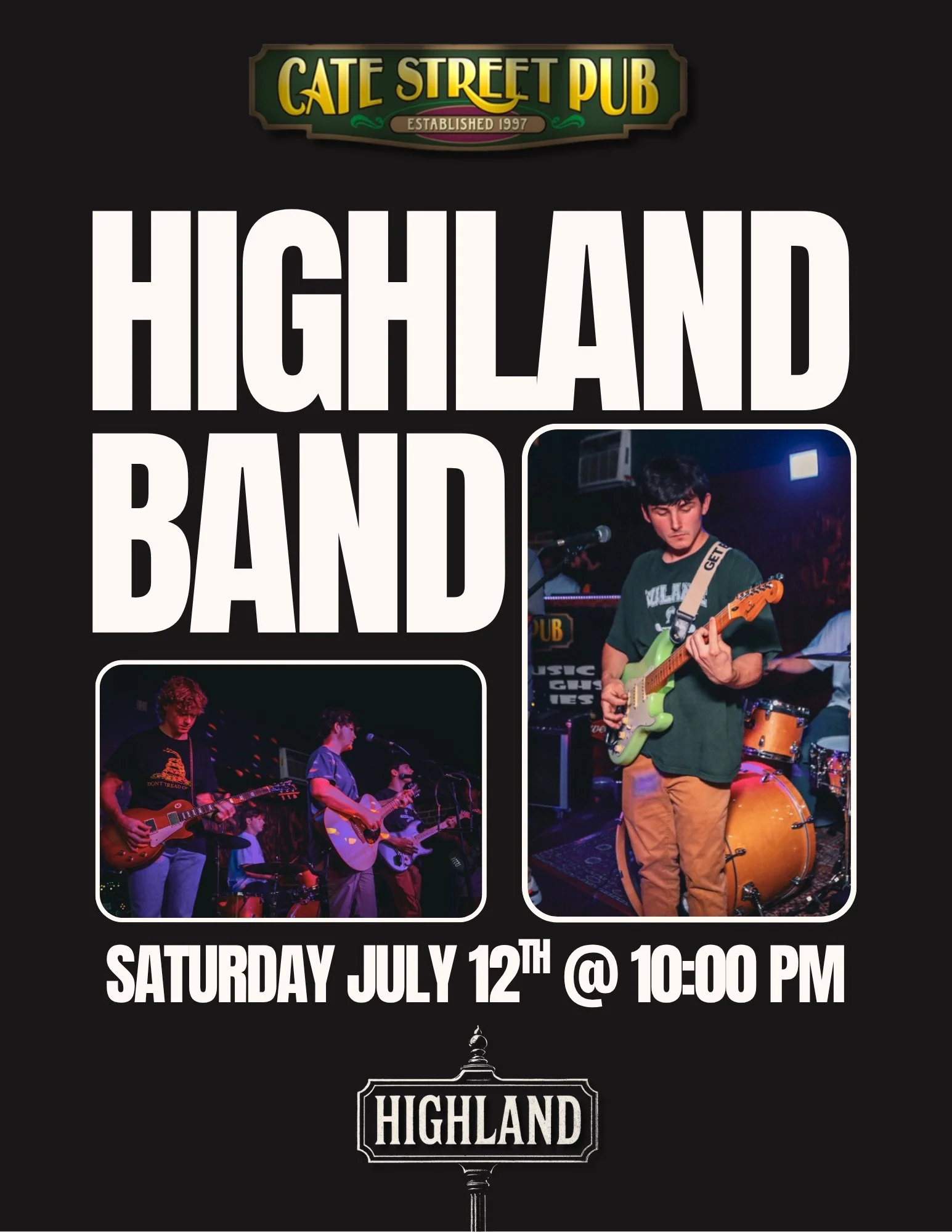 Highland Band at Cate Street Pub