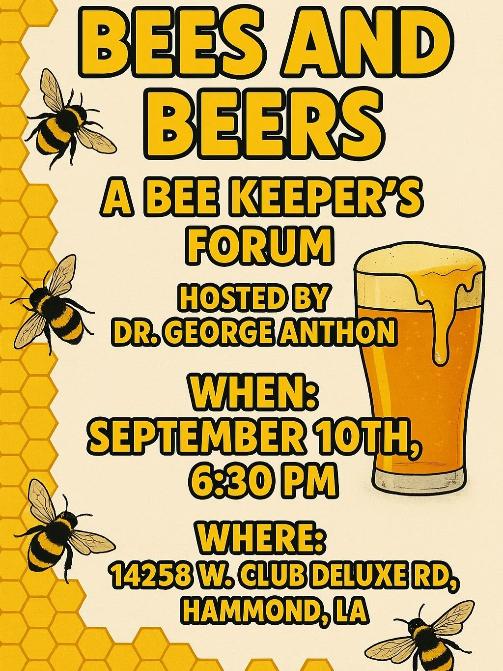 Bees & Beers: A Beekeeper’s Forum