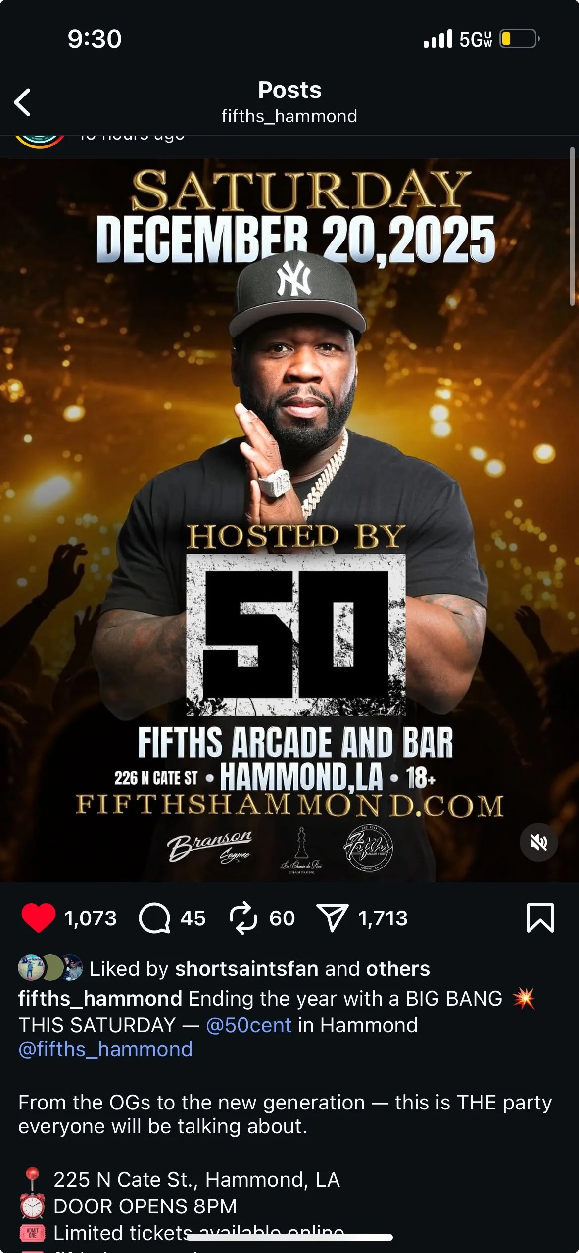 50 Cent Live at Fifths