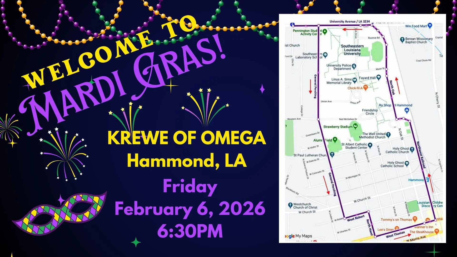 40th Krewe of Omega Mardi Gras Parade