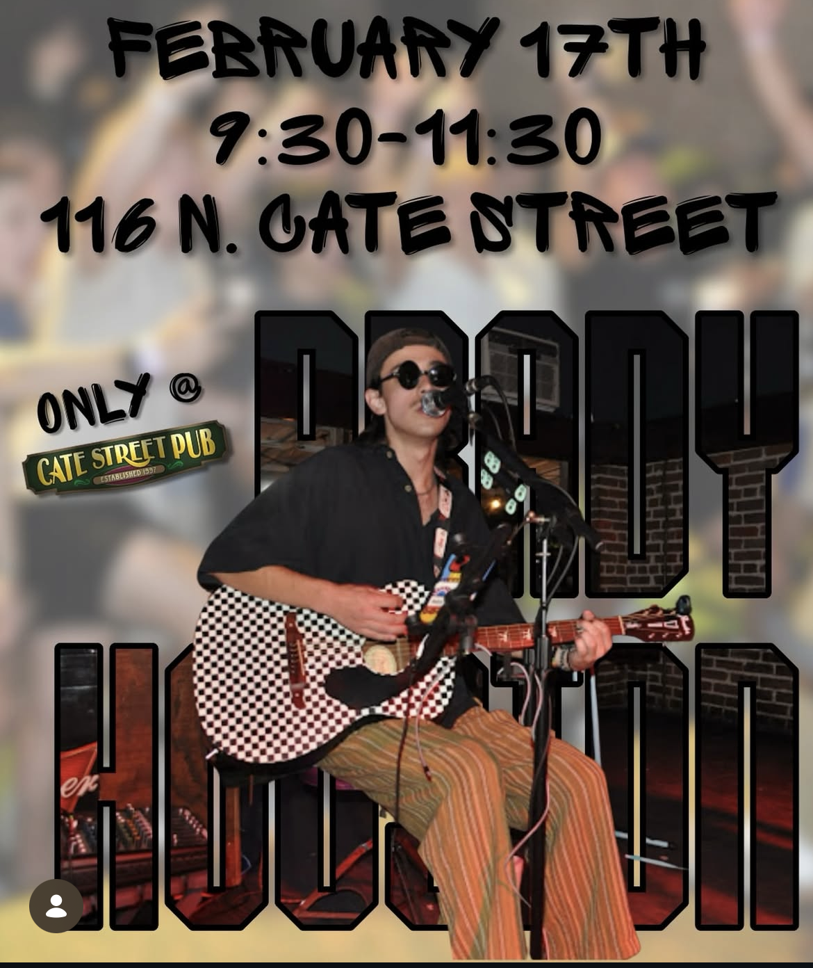 Brady Houston Live at Cate St Pub
