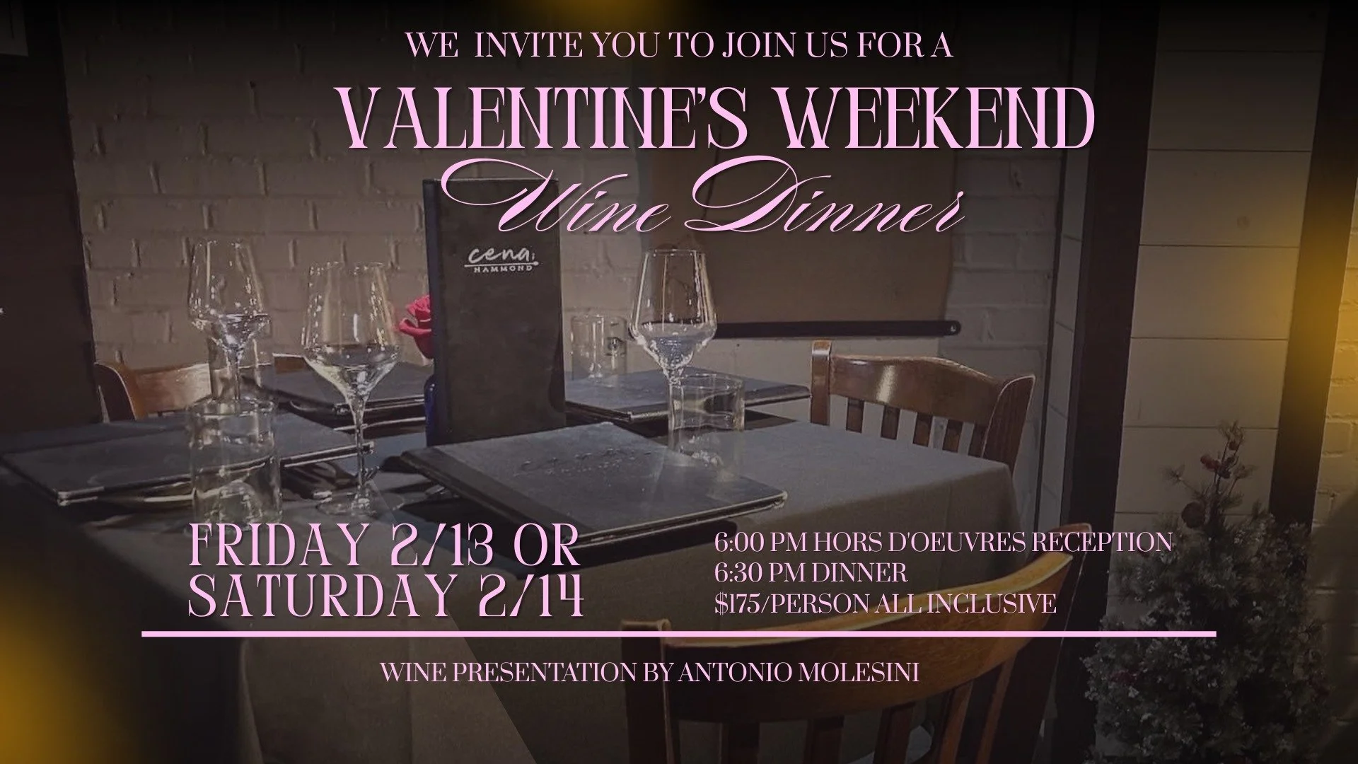 Valentine’s Wine Dinner