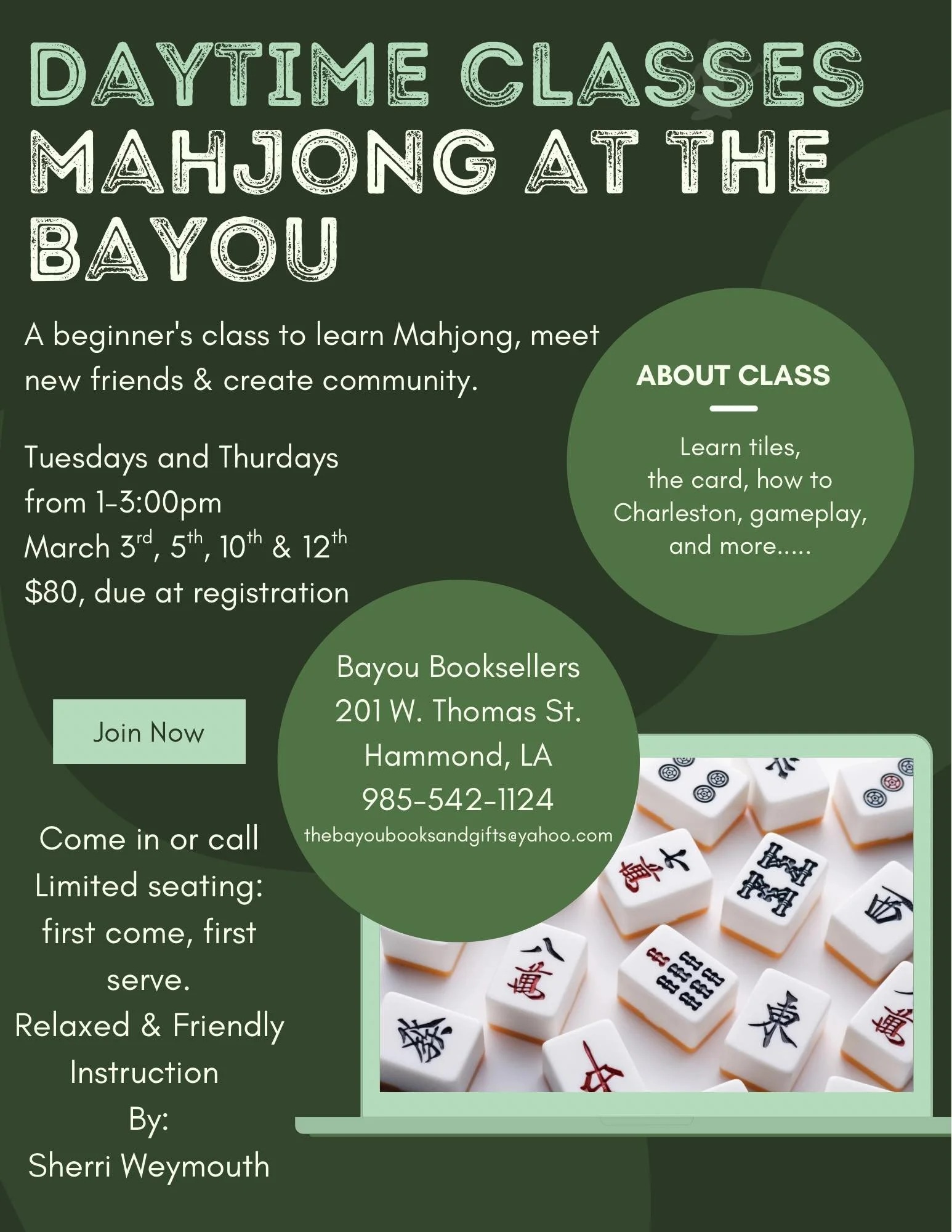 Mahjong at the Bayou