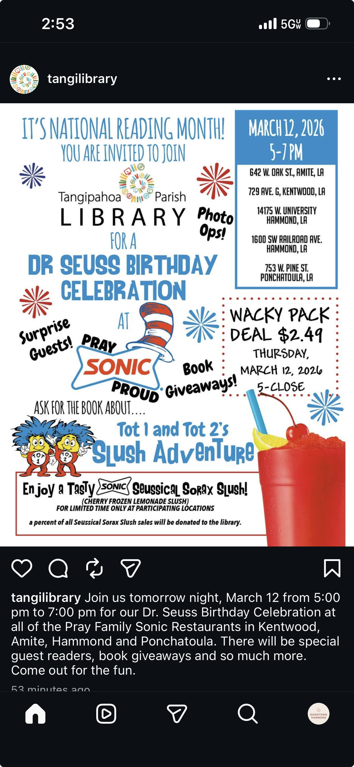 Dr. Seuss Birthday Celebration