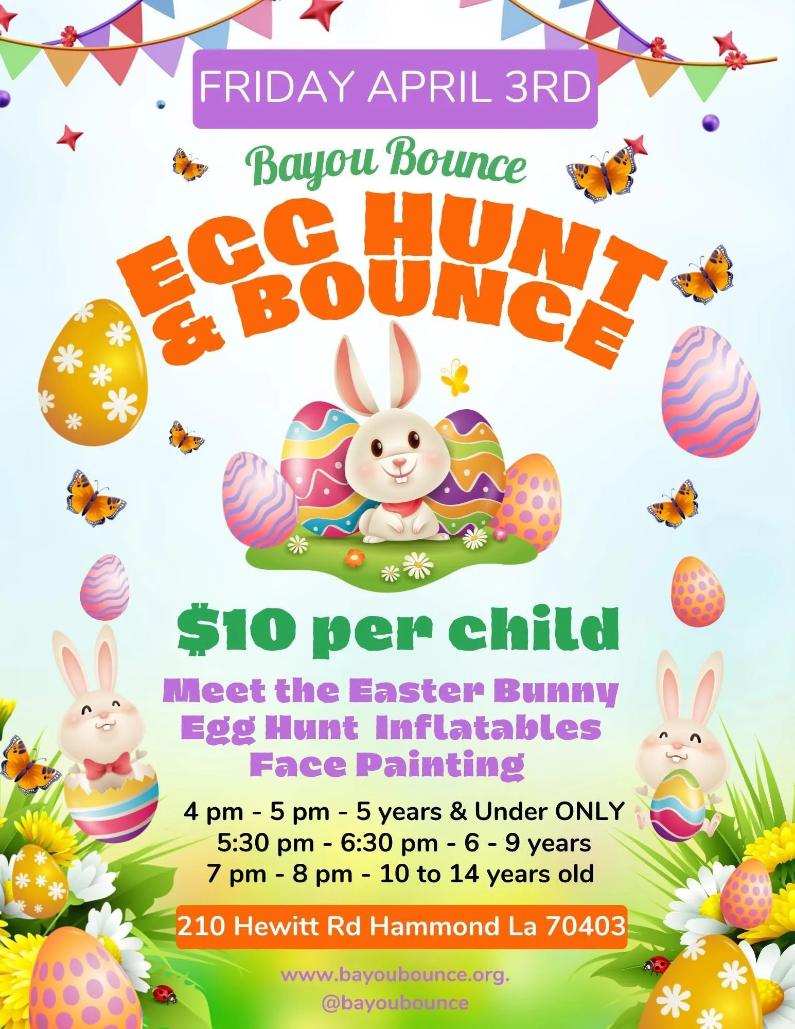 Bayou Bounce Egg Hunt &amp; Bounce
