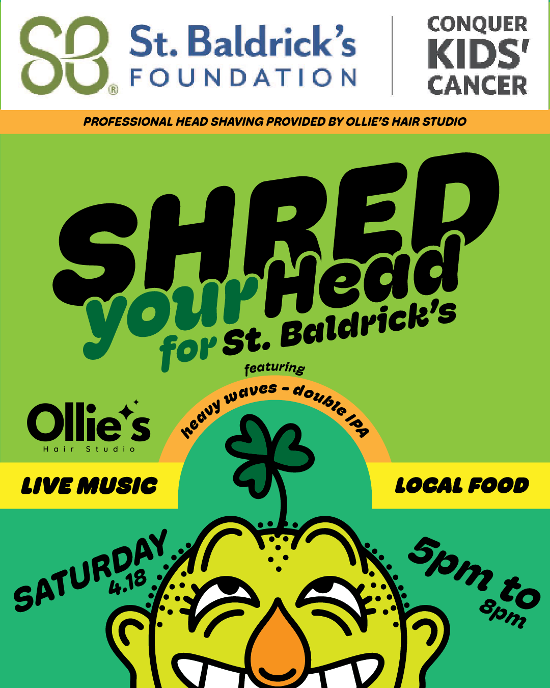 Shred Your Head for St. Baldrick's