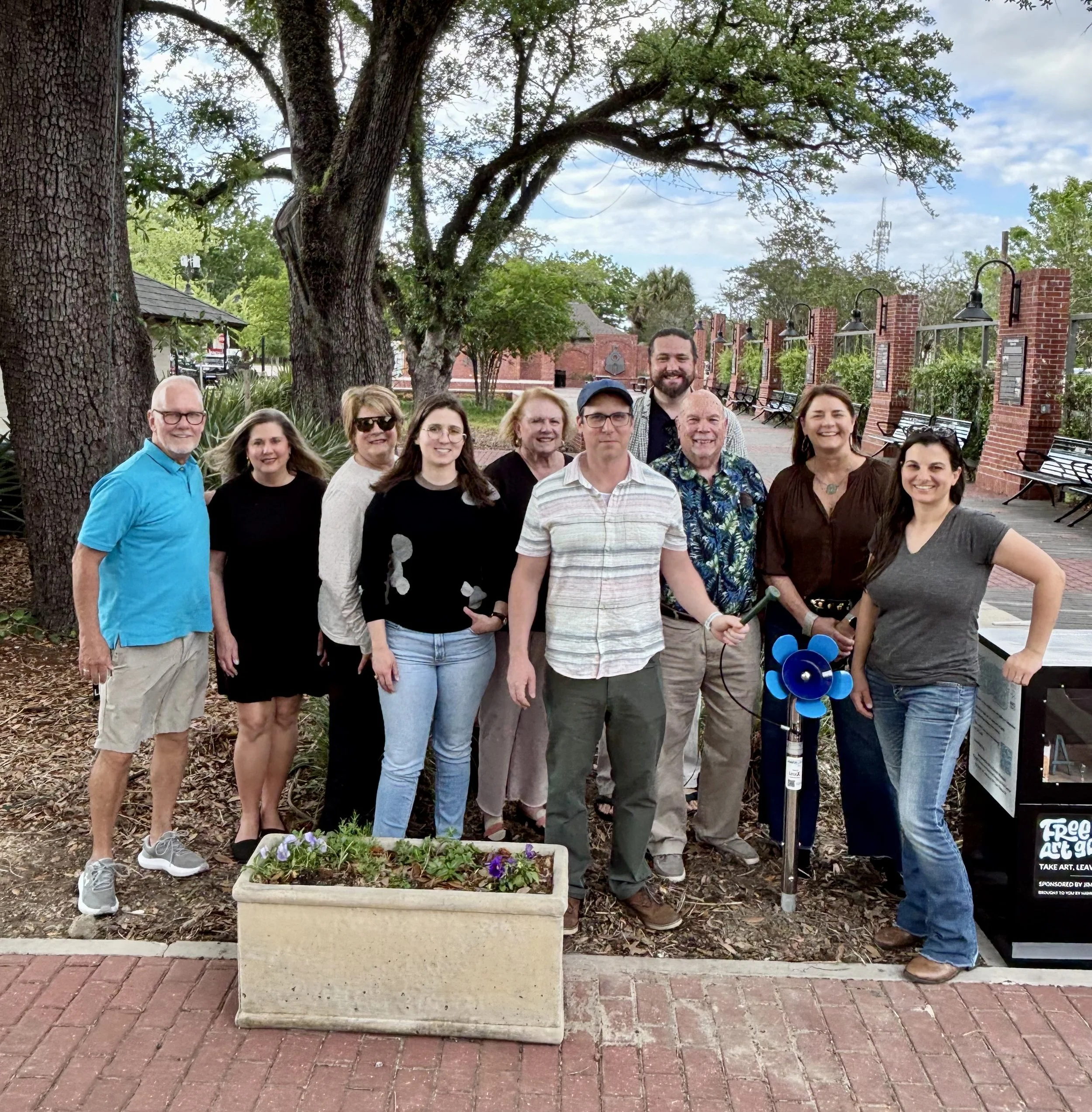 Hammond Regional Arts Center Unveils First “Harmony Flower” on New Harmony Trail 