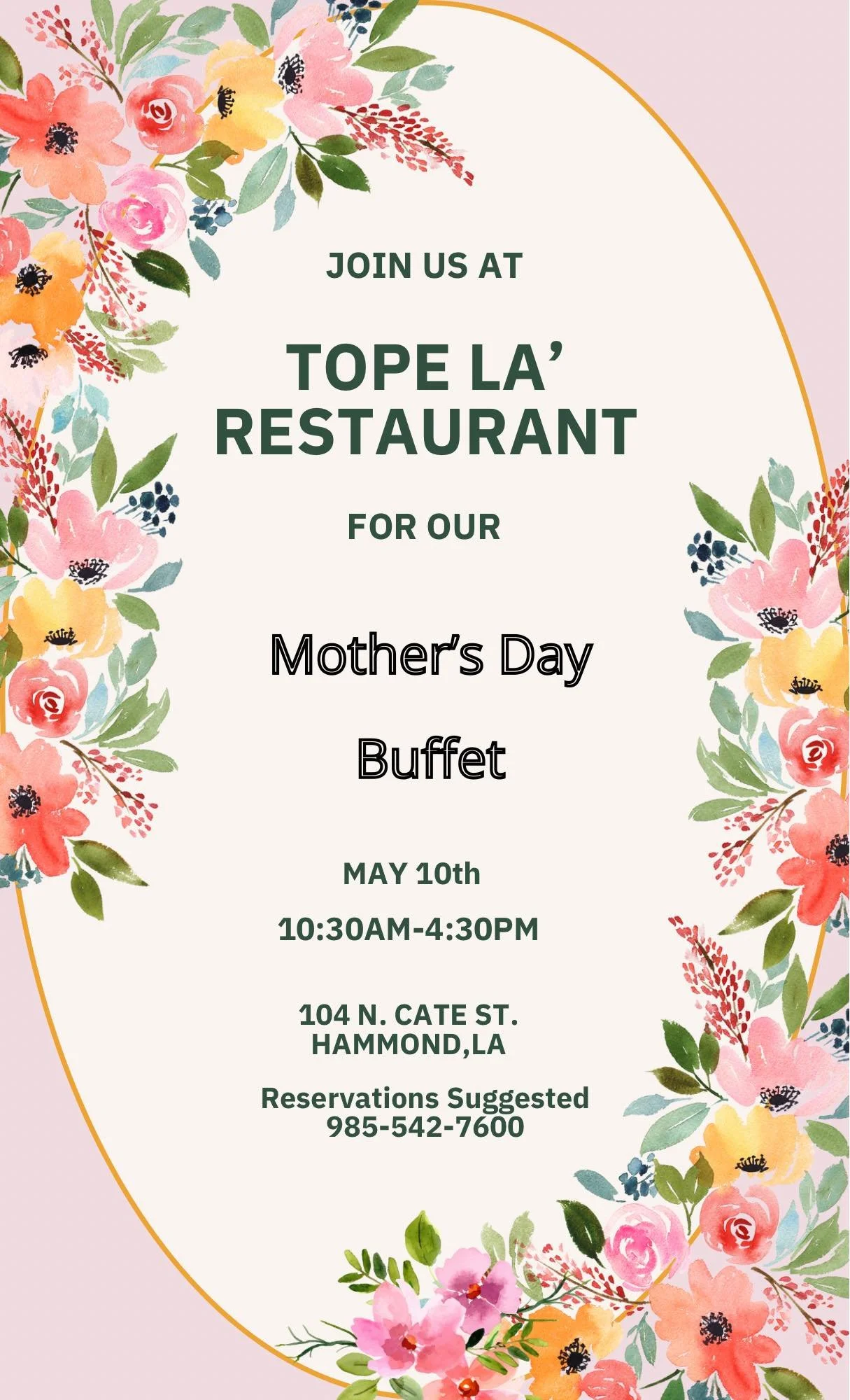 Mother’s Day Buffet