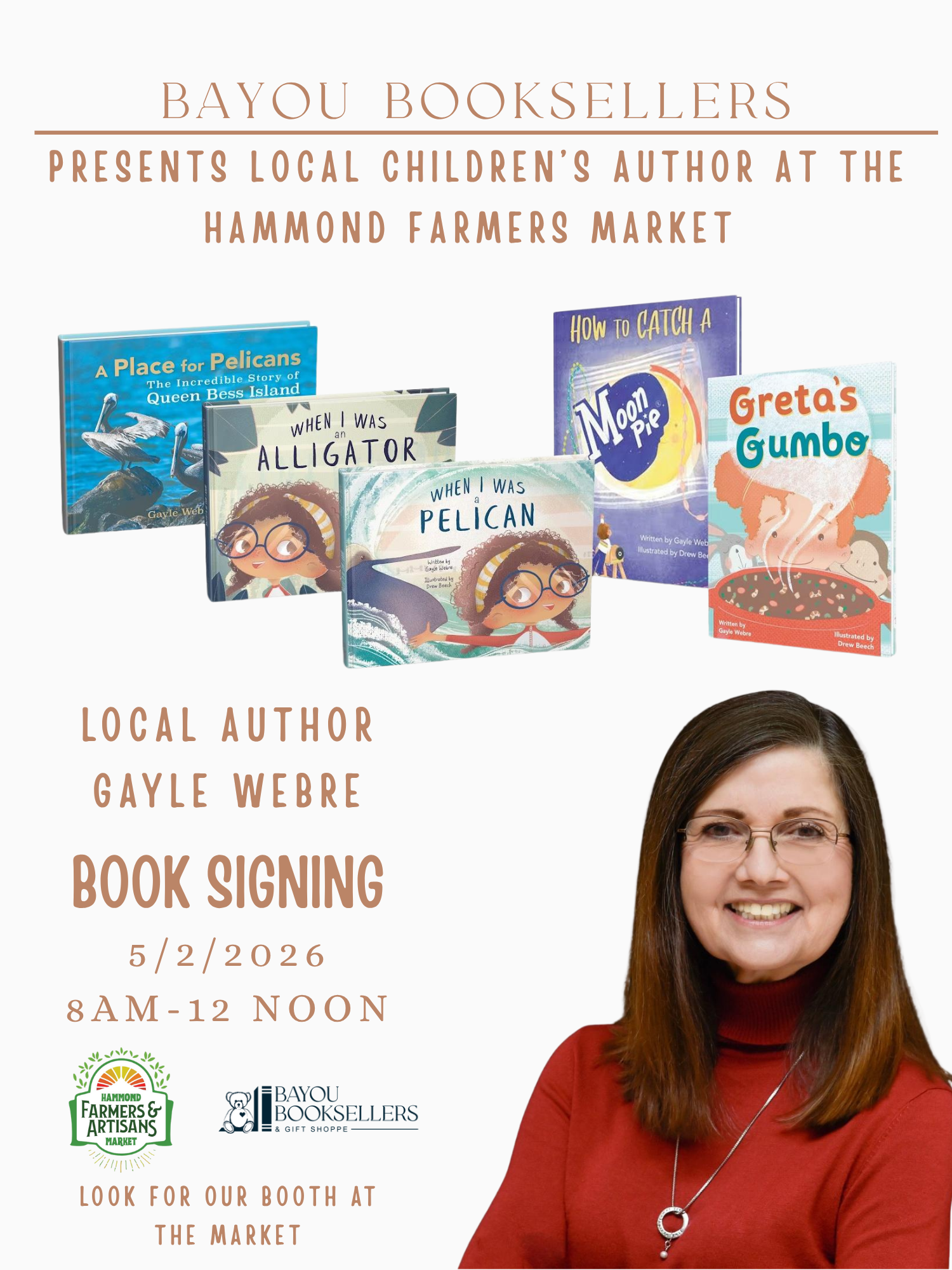 Gayle Webre Book Signing with Bayou Booksellers