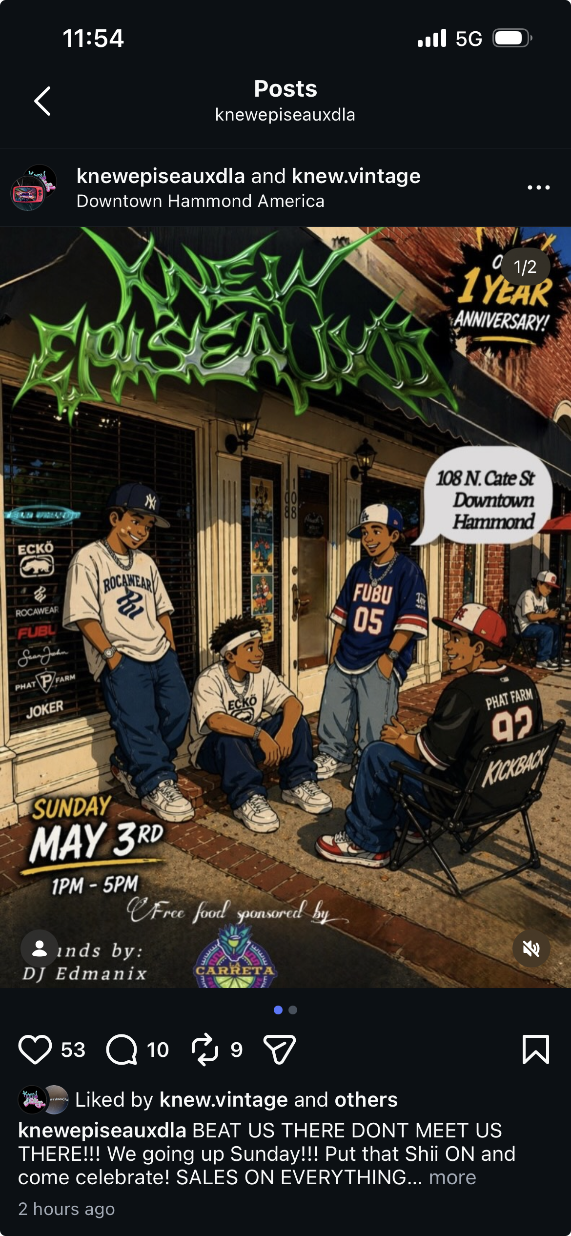 1 Year Anniversary Party at Knew Episeauxd