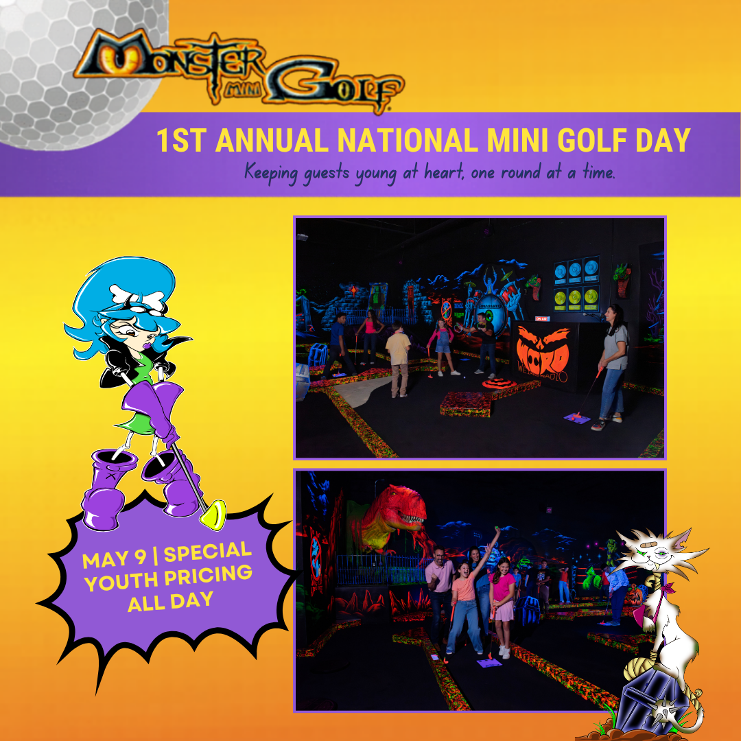 National Mini Golf Day at Monster Mini Golf