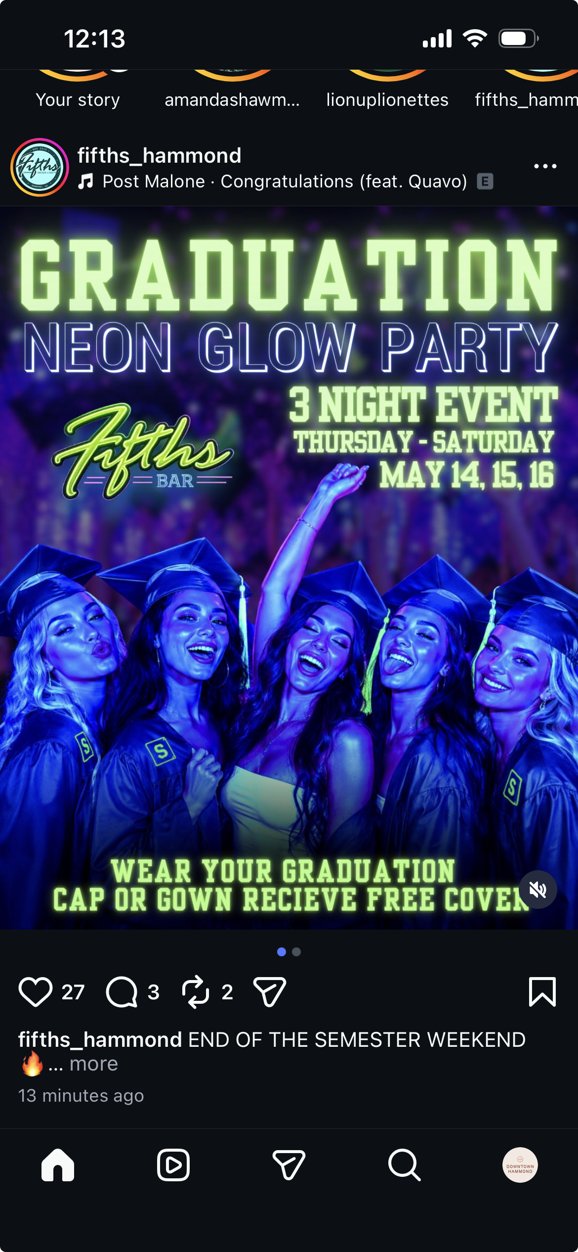 Graduation Neon Glow Party