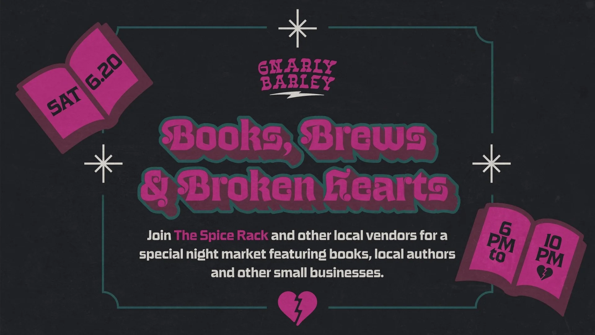 Books, Brews &amp; Broken Hearts: Night Market with The Spice Rack