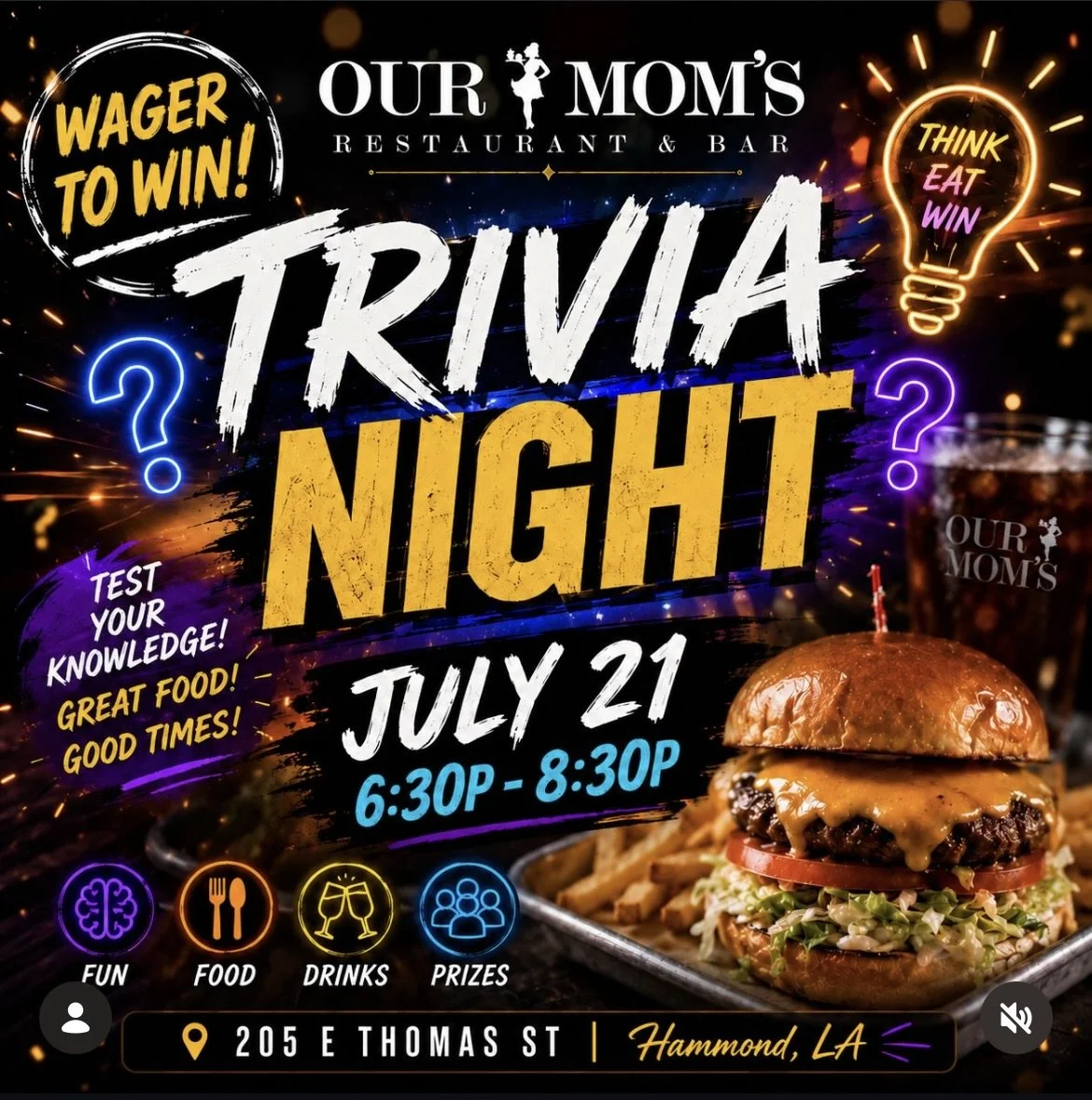 Trivia Night At Our Mom’s