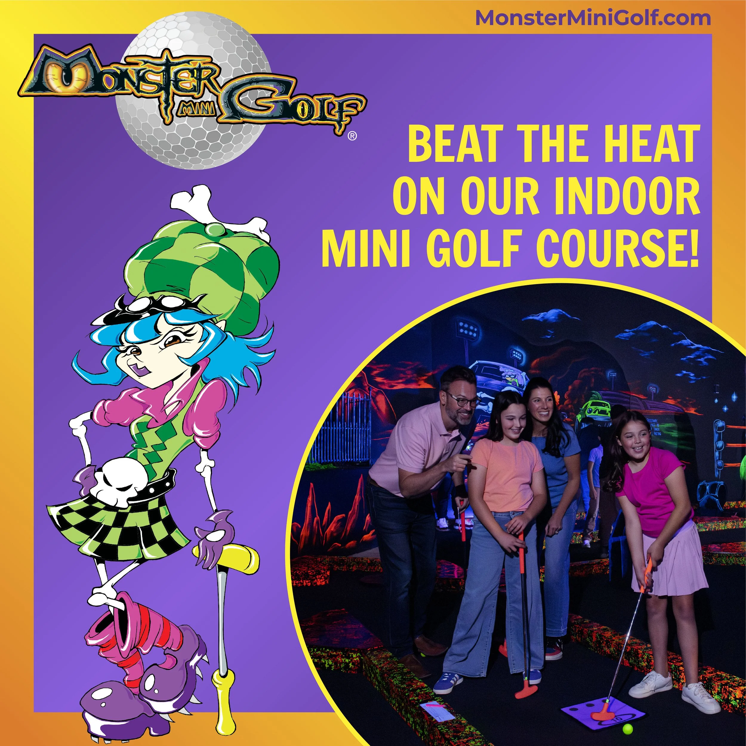 Team Building Activity At Monster Mini Golf 