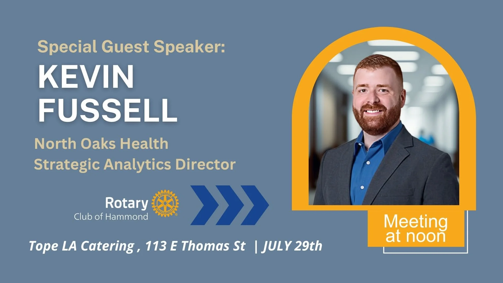 Kevin Fussell, Strategic Analytics Director, North Oaks Health