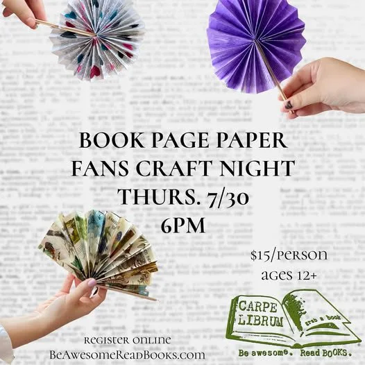 Book Page Paper Fans Craft
