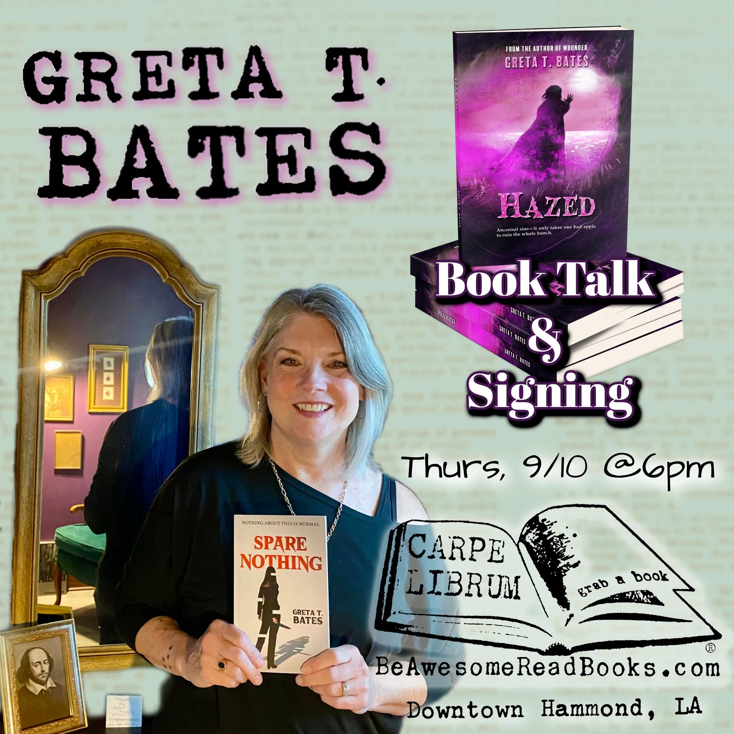 Greta T. Bates Book Talk & Signing