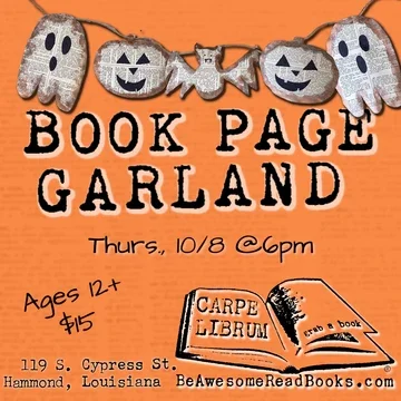 Book Page Garland