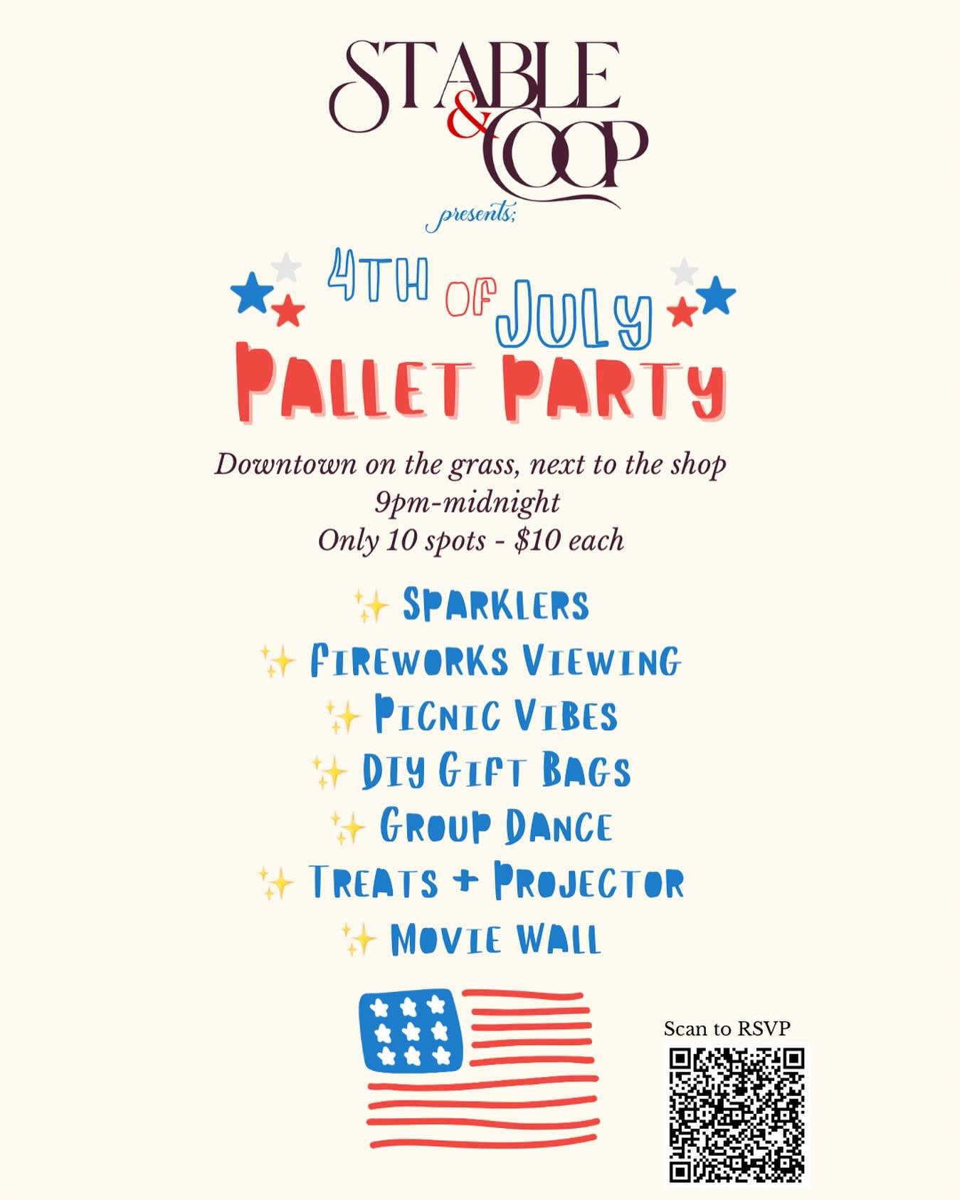 Pallet Party Under the Fireworks
