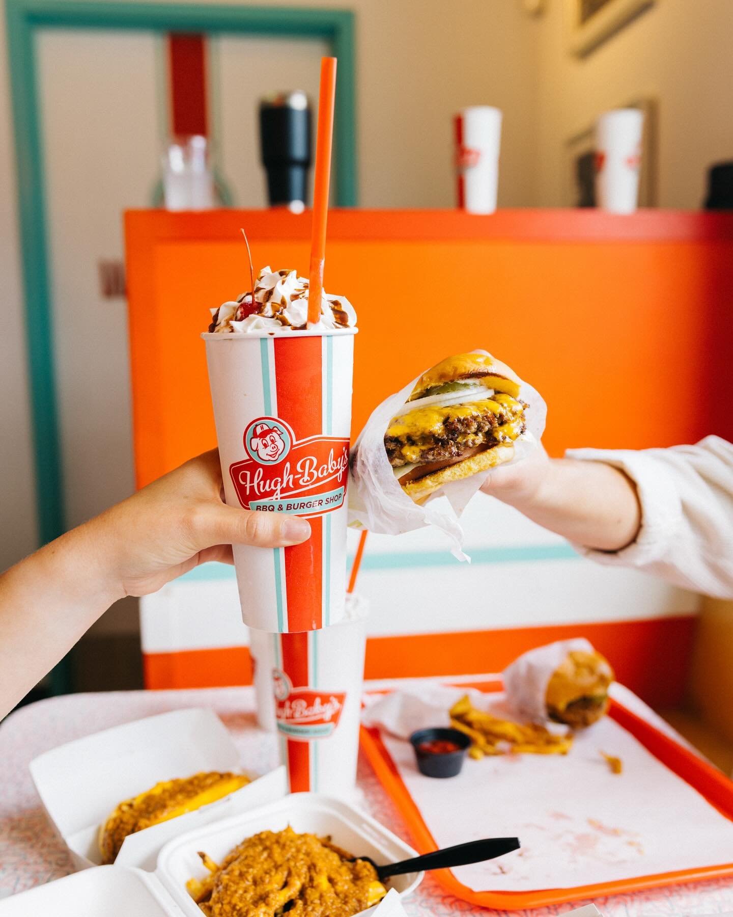 When in Nashville&hellip; 🍔🥤Our double cheeseburger + chocolate milkshake is the perfect combo of savory and sweet. Tag someone you&rsquo;d split this with next time you&rsquo;re in Music City!